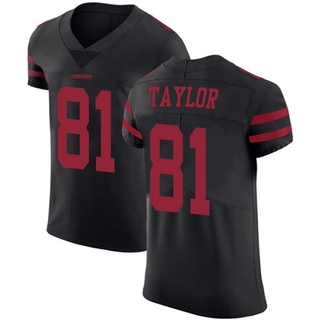Elite Trent Taylor Men's San Francisco 49ers Alternate Vapor Untouchable Jersey - Black