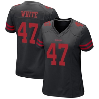 Game DaShaun White Women's San Francisco 49ers Alternate Jersey - Black