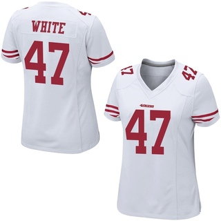 Game DaShaun White Women's San Francisco 49ers Jersey - White