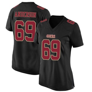 Game Evan Anderson Women's San Francisco 49ers Fashion Jersey - Black
