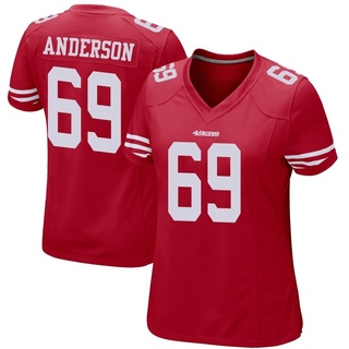 Game Evan Anderson Women's San Francisco 49ers Team Color Jersey - Red
