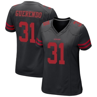 Game Isaac Guerendo Women's San Francisco 49ers Alternate Jersey - Black