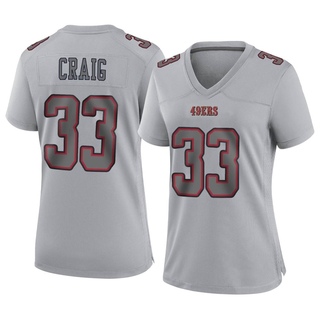Game Roger Craig Women's San Francisco 49ers Atmosphere Fashion Jersey - Gray