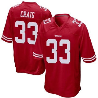 Game Roger Craig Youth San Francisco 49ers Team Color Jersey - Red