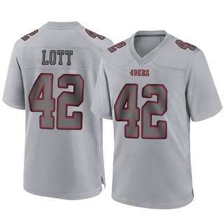 Game Ronnie Lott Men's San Francisco 49ers Atmosphere Fashion Jersey - Gray