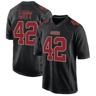 Game Ronnie Lott Youth San Francisco 49ers Fashion Jersey - Black