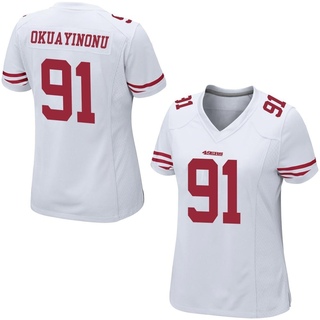Game Sam Okuayinonu Women's San Francisco 49ers Jersey - White