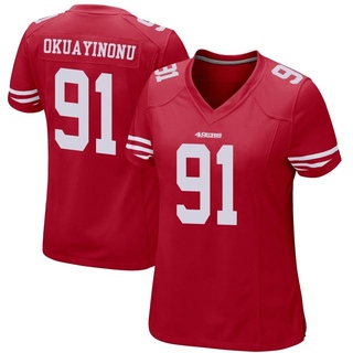 Game Sam Okuayinonu Women's San Francisco 49ers Team Color Jersey - Red
