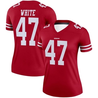 Legend DaShaun White Women's San Francisco 49ers Jersey - Scarlet