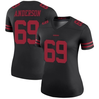 Legend Evan Anderson Women's San Francisco 49ers Color Rush Jersey - Black