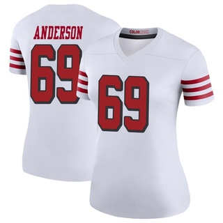 Legend Evan Anderson Women's San Francisco 49ers Color Rush Jersey - White