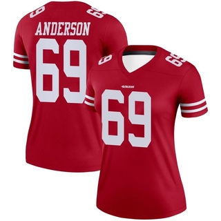 Legend Evan Anderson Women's San Francisco 49ers Jersey - Scarlet