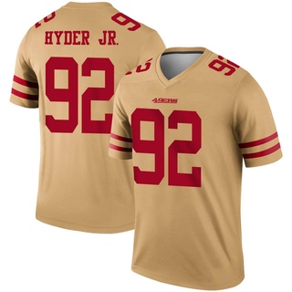 Legend Kerry Hyder Jr. Men's San Francisco 49ers Inverted Jersey - Gold
