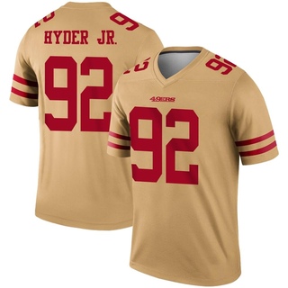 Legend Kerry Hyder Jr. Youth San Francisco 49ers Inverted Jersey - Gold