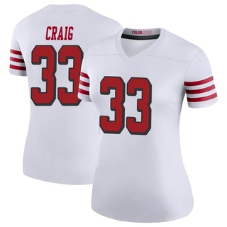 Legend Roger Craig Women's San Francisco 49ers Color Rush Jersey - White