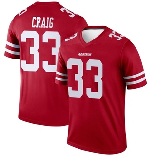 Legend Roger Craig Youth San Francisco 49ers Jersey - Scarlet