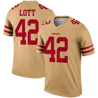 Legend Ronnie Lott Men's San Francisco 49ers Inverted Jersey - Gold