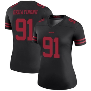 Legend Sam Okuayinonu Women's San Francisco 49ers Color Rush Jersey - Black