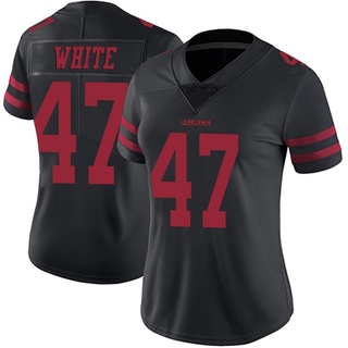 Limited DaShaun White Women's San Francisco 49ers Alternate Vapor Untouchable Jersey - Black