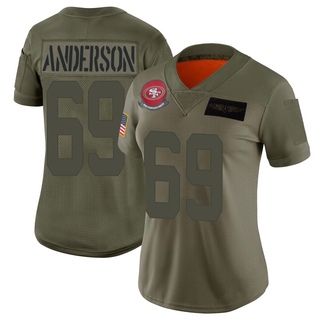 Limited Evan Anderson Women's San Francisco 49ers 2019 Salute to Service Jersey - Camo
