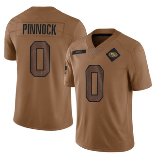 Limited Jason Pinnock Youth San Francisco 49ers 2023 Salute To Service Jersey - Brown