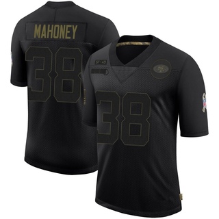 Limited Jaylen Mahoney Men's San Francisco 49ers 2020 Salute To Service Jersey - Black