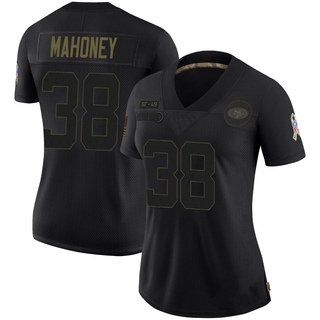 Limited Jaylen Mahoney Women's San Francisco 49ers 2020 Salute To Service Jersey - Black