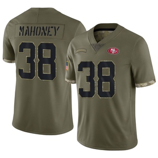 Limited Jaylen Mahoney Youth San Francisco 49ers 2022 Salute To Service Jersey - Olive