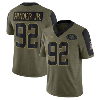 Limited Kerry Hyder Jr. Men's San Francisco 49ers 2021 Salute To Service Jersey - Olive