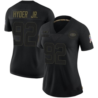 Limited Kerry Hyder Jr. Women's San Francisco 49ers 2020 Salute To Service Jersey - Black
