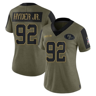 Limited Kerry Hyder Jr. Women's San Francisco 49ers 2021 Salute To Service Jersey - Olive
