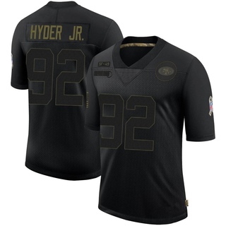 Limited Kerry Hyder Jr. Youth San Francisco 49ers 2020 Salute To Service Jersey - Black