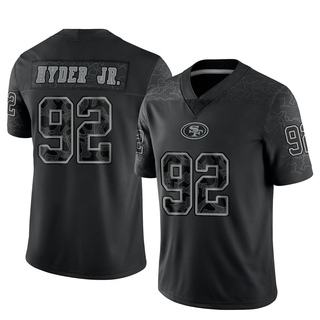 Limited Kerry Hyder Jr. Youth San Francisco 49ers Reflective Jersey - Black