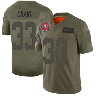 Limited Roger Craig Men's San Francisco 49ers 2019 Salute to Service Jersey - Camo
