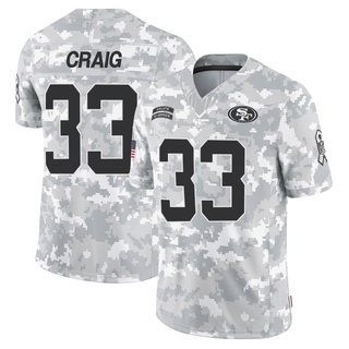 Limited Roger Craig Men's San Francisco 49ers 2024 Salute to Service Jersey - Arctic Camo