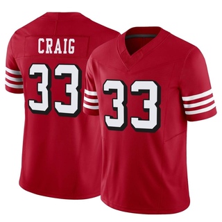Limited Roger Craig Men's San Francisco 49ers Alternate Vapor F.U.S.E. Jersey - Scarlet