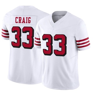 Limited Roger Craig Men's San Francisco 49ers Alternate Vapor F.U.S.E. Jersey - White