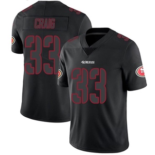Limited Roger Craig Men's San Francisco 49ers Jersey - Black Impact