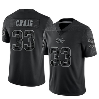 Limited Roger Craig Men's San Francisco 49ers Reflective Jersey - Black