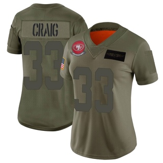 Limited Roger Craig Women's San Francisco 49ers 2019 Salute to Service Jersey - Camo