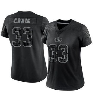 Limited Roger Craig Women's San Francisco 49ers Reflective Jersey - Black
