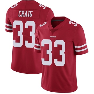 Limited Roger Craig Youth San Francisco 49ers Team Color Vapor Untouchable Jersey - Red