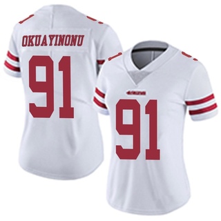 Limited Sam Okuayinonu Women's San Francisco 49ers Vapor Untouchable Jersey - White