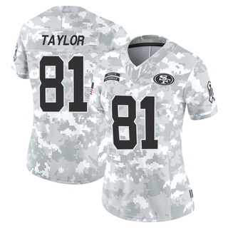 Limited Trent Taylor Women's San Francisco 49ers Francisco 2024 Salute to Service Jersey - Arctic Camo